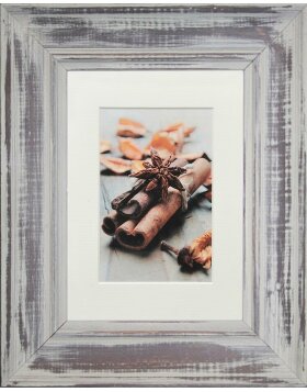 Anais wooden frame 13x18 cm gray