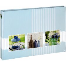 Idyll Photo and Guest Album, 25x19 cm, 40 white pages, turquoise