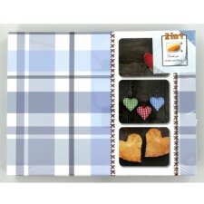 Isny Photo and Guest Album, 25x19 cm, 40 white pages, blue