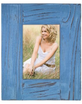 Country Portrait Frame, sky blue, 10 x 15 cm