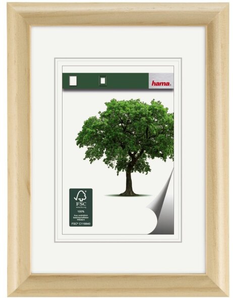 Wooden frame &quot;Rhoen&quot;, Nature, 20 x 30 cm