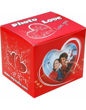 Photo Heart glitter box 10x9 cm