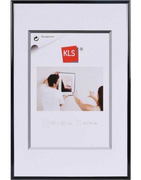 KLS plastic frame series 40 black 30x45 cm