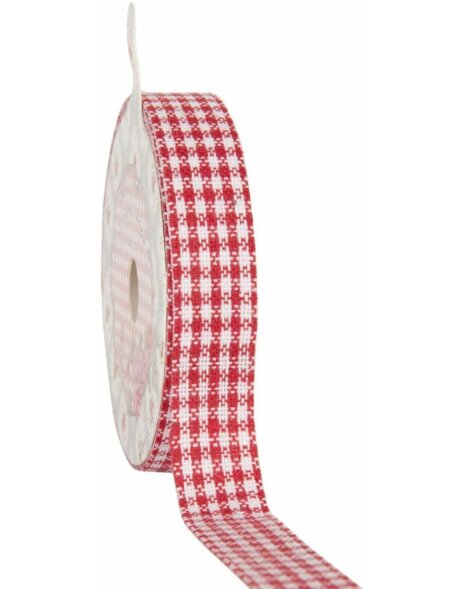 decoration tape 15mm x 500 cm - red-white