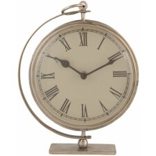 Horloge de parquet argent - 6KL0217 Clayre Eef