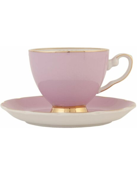 6CE0361P Clayre Eef cup with saucer - rose