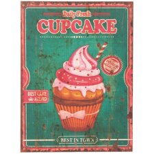 62830 Clayre Eef Wandversiering cupcake