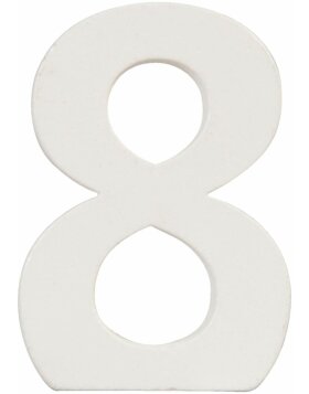 Numer 8 wykonany z naturalnej płyty MDF 8x5 cm