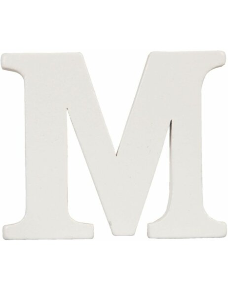 letter M 10x8 cm MDF