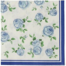 62868BL Clayre Eef paper napkins 33x33 cm in blue