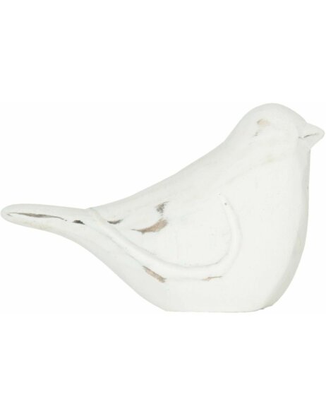 6H0815 Clayre Eef - BIRD decoration shabby white