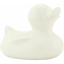6CE0378 Clayre Eef DUCK decoration - white