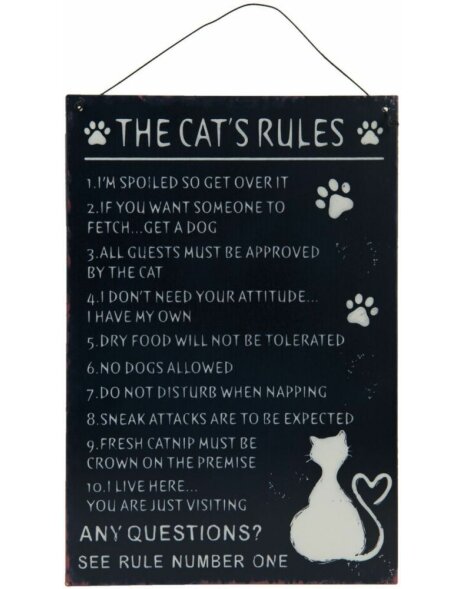 CATS tin-plate black - 6Y1583 Clayre Eef
