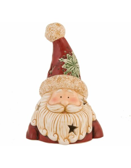 6CE0403 Clayre Eef Christmas decoration SANTA II - red-colourful
