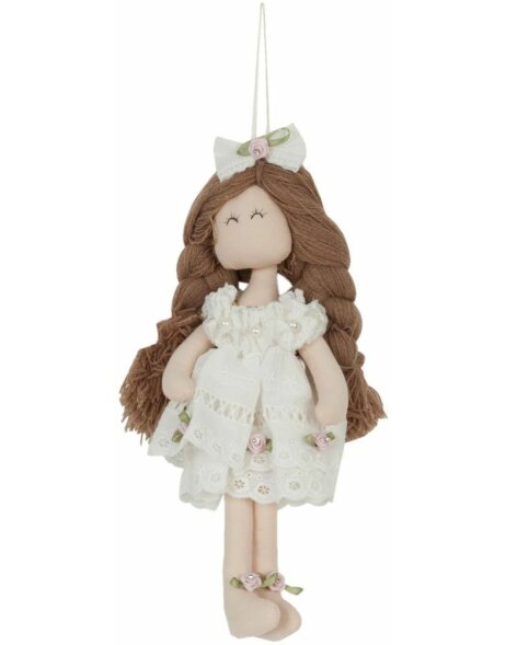 doll brown-white in the size 25 cm