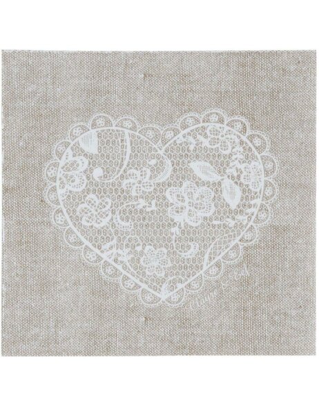 Papier-Servietten Lace With Love  33x33 cm