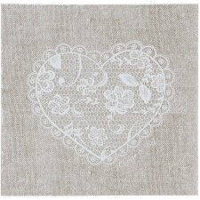 Serviettes en papier Lace With Love 33x33 cm