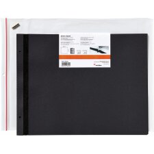 Paquete de recambio flatbooks negro 39x31 cm