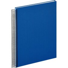 Spiralalbum Lino blau 29,7x21 cm