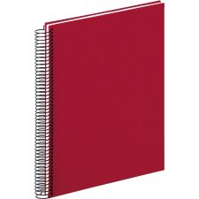 Álbum espiral Lino rojo vino 29,7x21 cm