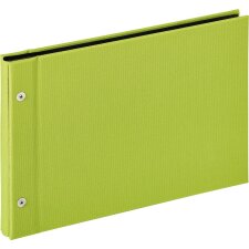 Lino screw album 27,5x19 cm light green