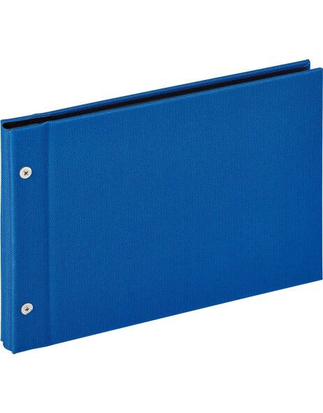 Lino screw album 27,5x19 cm blue