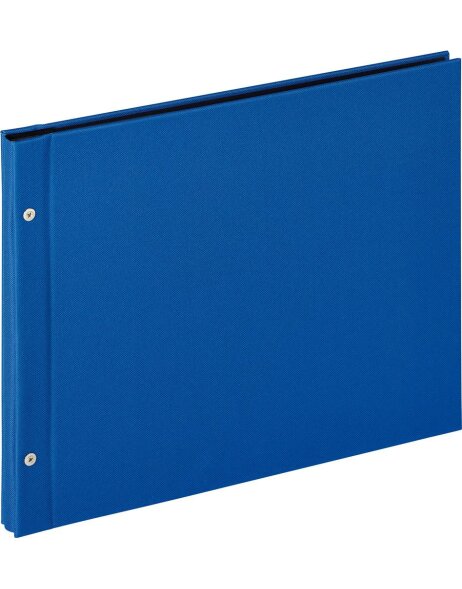 Schroef album Lino 39x31 cm blauw