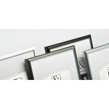 Plastic frame Classic Style 13x18 cm silver