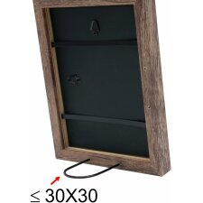 wooden frame S45R 20x40 cm brown