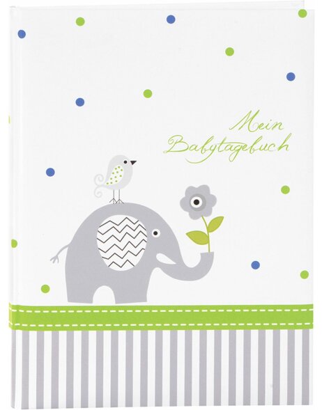 Goldbook Diario del beb&eacute; Babyworld Elefante 21x28 cm 44 p&aacute;ginas ilustradas