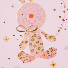 Goldbook Baby Diary Bunny różowy 21x28 cm 44 ilustrowane strony