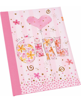 Goldbook Baby Diary Girl Little S pink 21x28 cm 44 illustrated pages