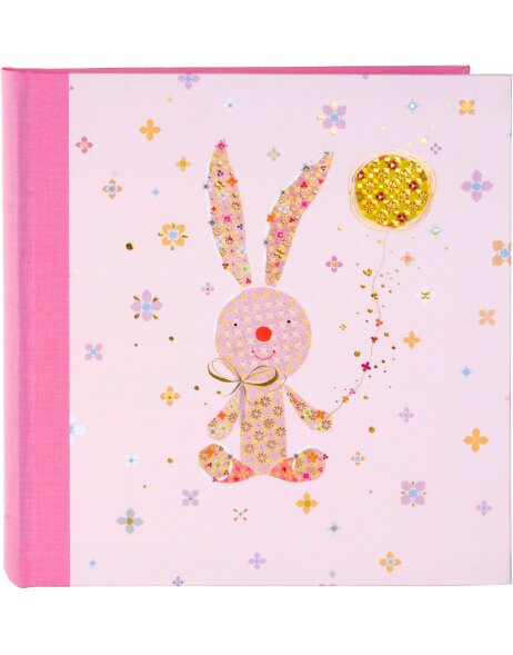Goldbuch Album pour b&eacute;b&eacute; Bunny rose 30x31 cm 60 pages blanches