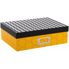 Storage carton off-line yellow