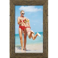 wooden frame H730 brown 10x20 cm glass museum