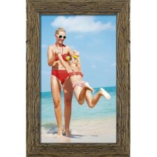 wooden frame H730 brown 10x30 cm glass museum