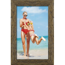 wooden frame H730 brown 20x40 cm glass museum