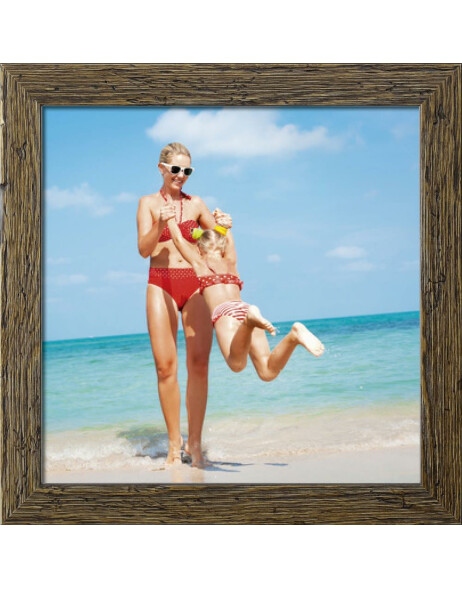 wooden frame H730 brown 40x40 cm anti reflective glass
