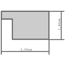 Maison de campagne 730 Cadre vide noir 42x59,4 cm