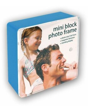 MAINE BLUE acrylic photo frame 7,5x7,5 cm