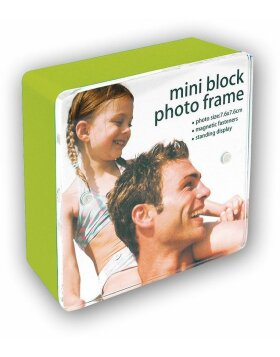 MAINE GREEN acrylic photo frame 7,5x7,5 cm
