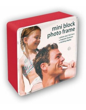 MAINE RED acrylic photo frame 7,5x7,5 cm