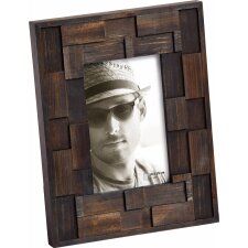 wooden portrait frame Liam walnut 13x18 cm