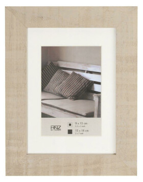 Henzo wooden frame Driftwood with mat