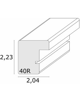 Deknudt S40R Holzrahmen Blockprofil 10x15 cm bis 50x70c m
