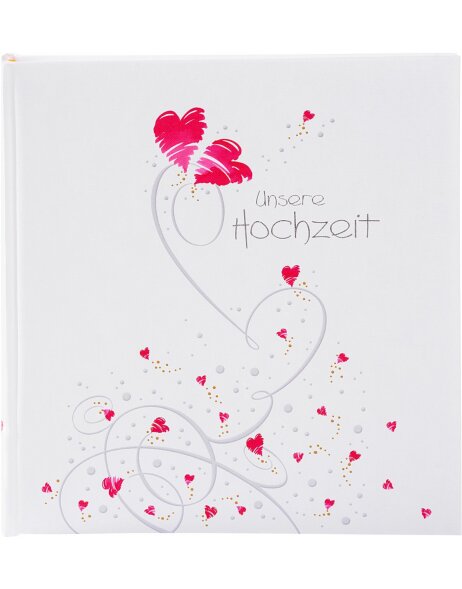 Goldbuch Hochzeitsalbum Flying Hearts 30x31 cm 60 wei&szlig;e Seiten