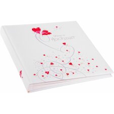 Goldbuch Hochzeitsalbum Flying Hearts 30x31 cm 60 weiße Seiten