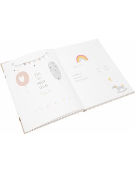 Libro de oro Diario del bebé Oso de miel 21x28 cm 44 páginas ilustradas