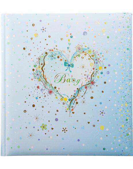 Goldbuch Babyalbum Blue Heart 30x31 cm 60 wei&szlig;e Seiten