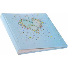 Goldbuch Album dla niemowląt Niebieskie serce 30x31 cm 60 białych stron